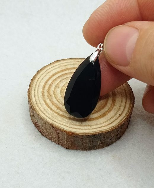 Colgante Obsidiana facetado