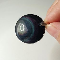 Colgante Obsidiana Manto Huichol