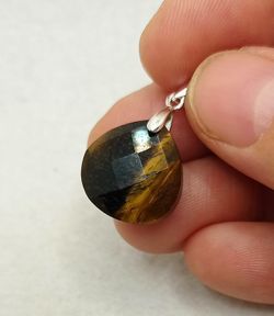 Colgante Ojo de Tigre facetado