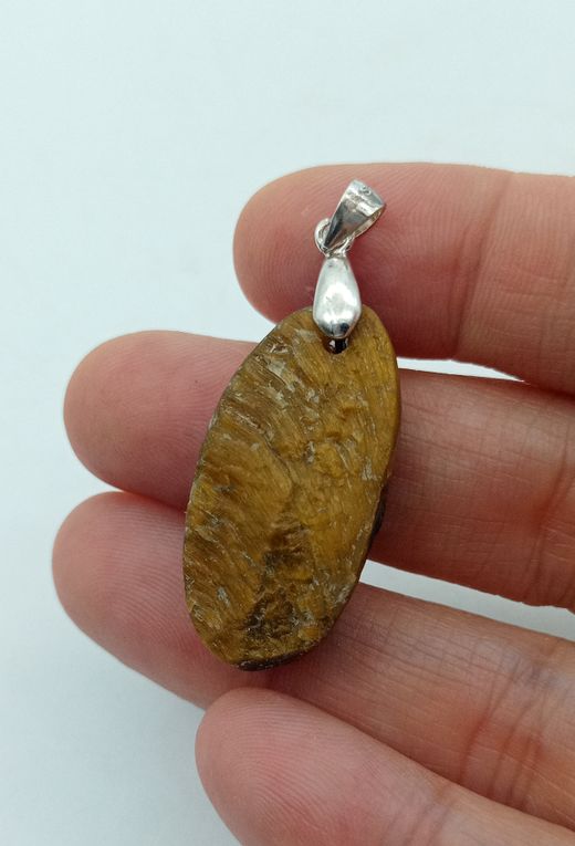 Colgante Ojo de tigre ovalado