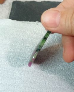 Colgante Rubí con Zoisita gota