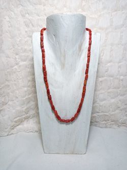 Collar Barrilete de Coral rojo