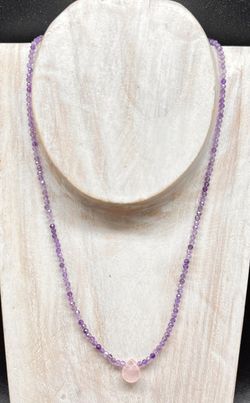 Collar de Amatista con colgante central