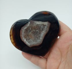 Corazón de Ágata con drusa