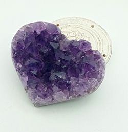 Corazón de Amatista en drusa