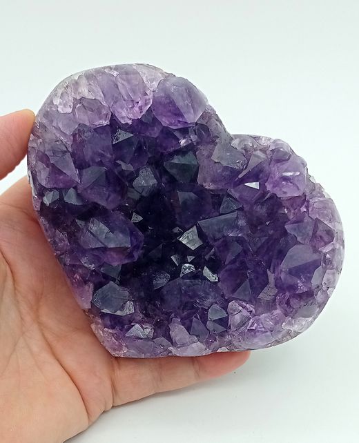 Corazón de Amatista en drusa