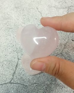 Corazón de Cuarzo rosa