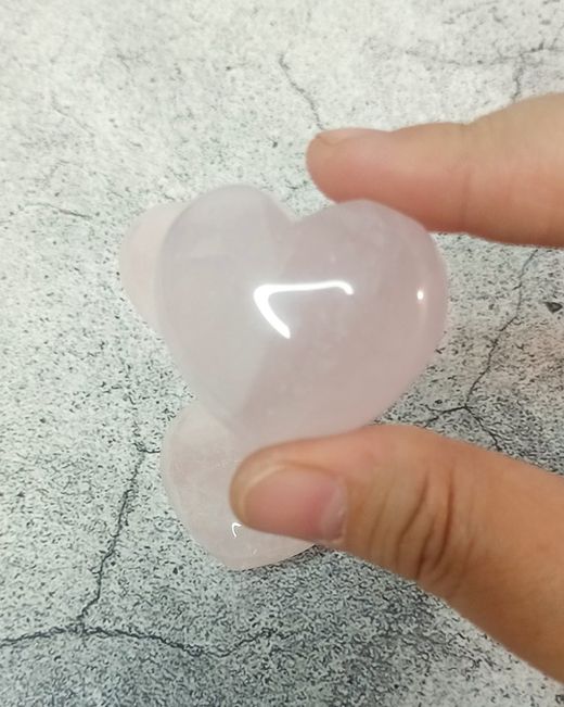 Corazón de Cuarzo rosa