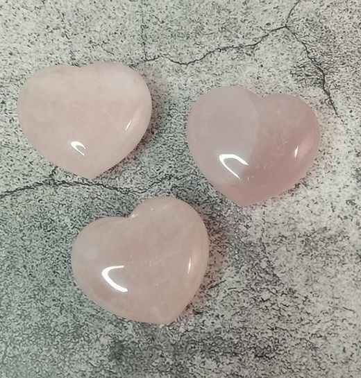 Corazón de Cuarzo rosa