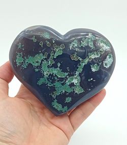 Corazón drusa de Amatista