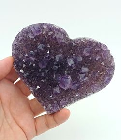 Corazón drusa de Amatista