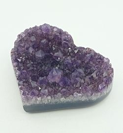 Corazón drusa de Amatista