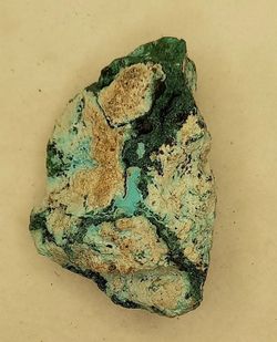 Crisocola sobre Malaquita