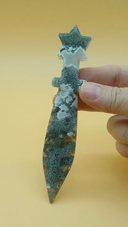 Daga de Ágata musgosa