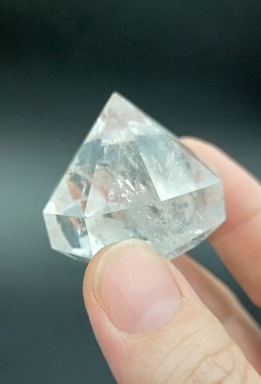 Cuarzo cristal de roca (talla modo brillante)