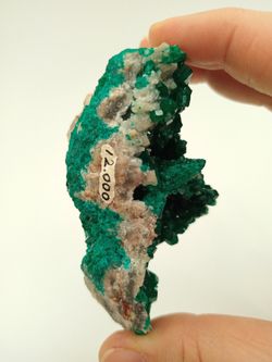 Dioptasa cristales sobre matriz - Ex colección Folch