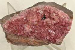 Dolomita cobaltífera critales sobre matriz