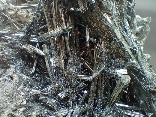 Antimonita conjunto de cristales