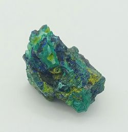 Ejemplar de Volborthita y Azurita