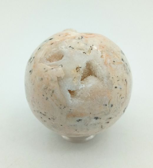 Esfera de Calcita con drusa de cristales