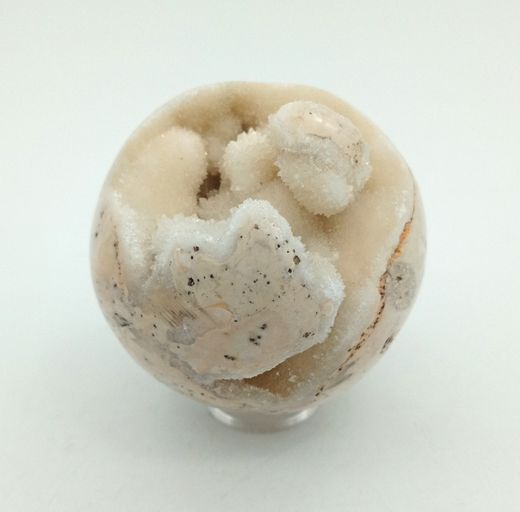 Esfera de Calcita con drusa de cristales