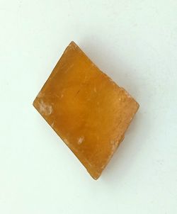 Espato de Islandia color caramelo