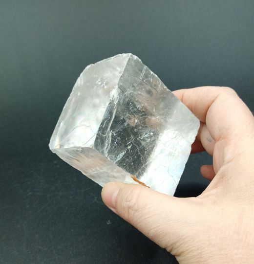 Espato de Islandia transparente