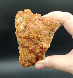 Espessartina (Granate) drusa sobre matriz