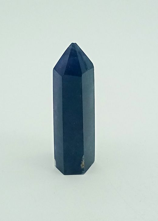 Fluorita azul punta pulida