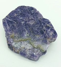 Fluorita con Pirita (placa pulida)