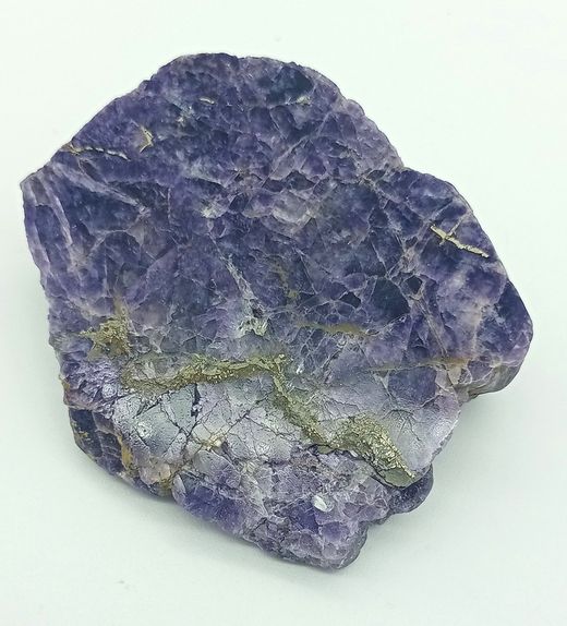 Fluorita con Pirita (placa pulida)
