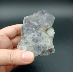 Fluorita (Grupo de cristales rombododecaédricos)