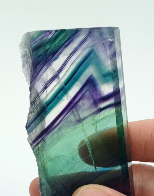Fluorita semi pulida