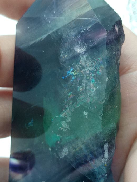 Fluorita semi pulida