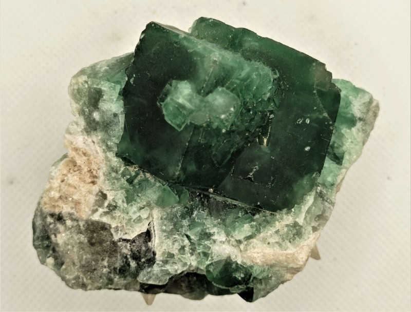 Fluorita verde combinación de — litosphera