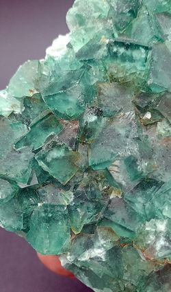 Fluorita Verde agrupación de cristales