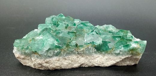 Fluorita Verde agrupación de cristales