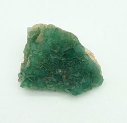 Fluorita Verde cristales en grupo