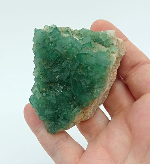 Fluorita Verde cristales en grupo