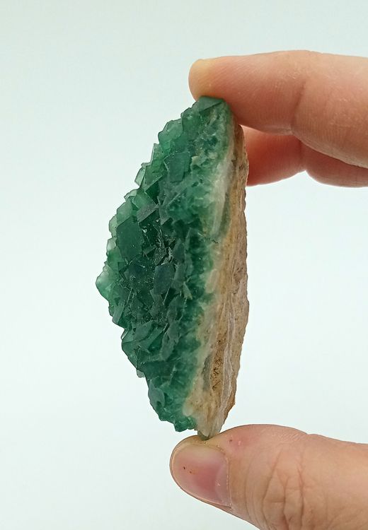 Fluorita Verde cristales en grupo