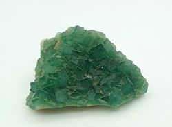 Fluorita Verde cristales en grupo