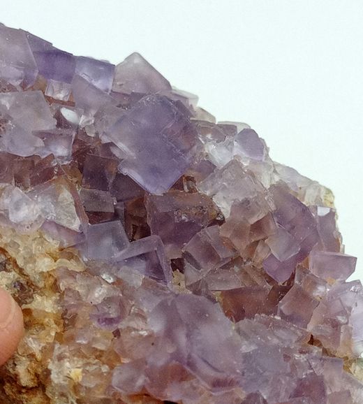 Fluorita violeta en matriz