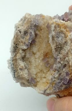 Fluorita violeta y Cuarzo