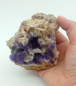 Fluorita violeta y Cuarzo