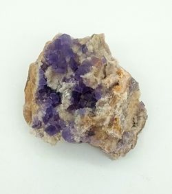 Fluorita violeta y Cuarzo