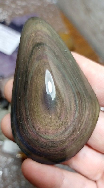 Forma libre de Obsidiana Arcoíris