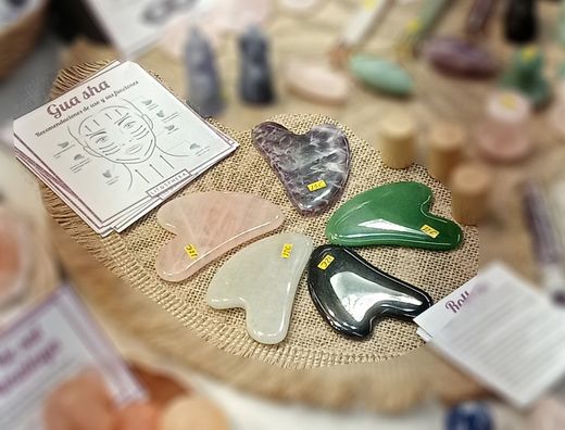 Gua Sha "corazón" de Amatista