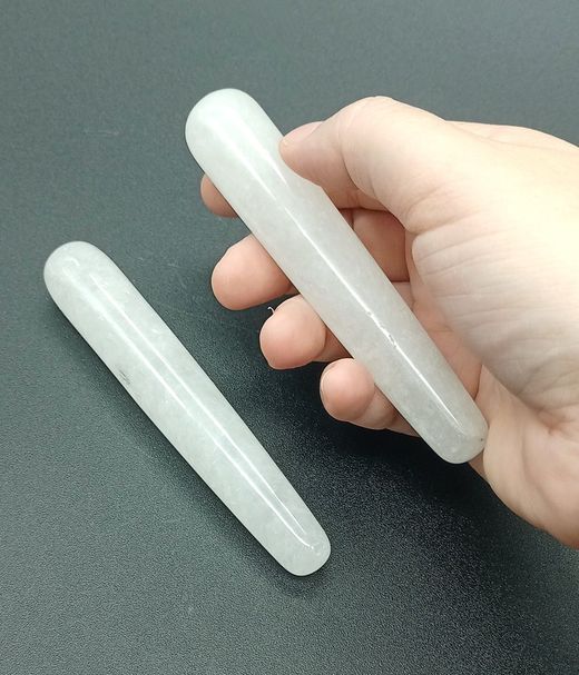 Gua Sha Masaje stick de Cuarzo cristal de roca