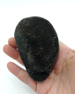 Huevo Septaria con drusa de Calcita