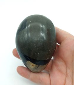 Huevo Septaria con drusa de Calcita